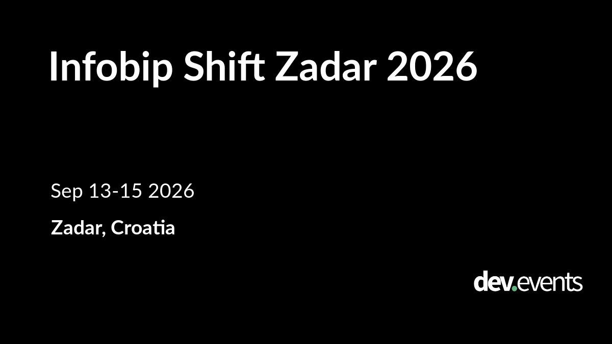 Infobip Shift Zadar 2026