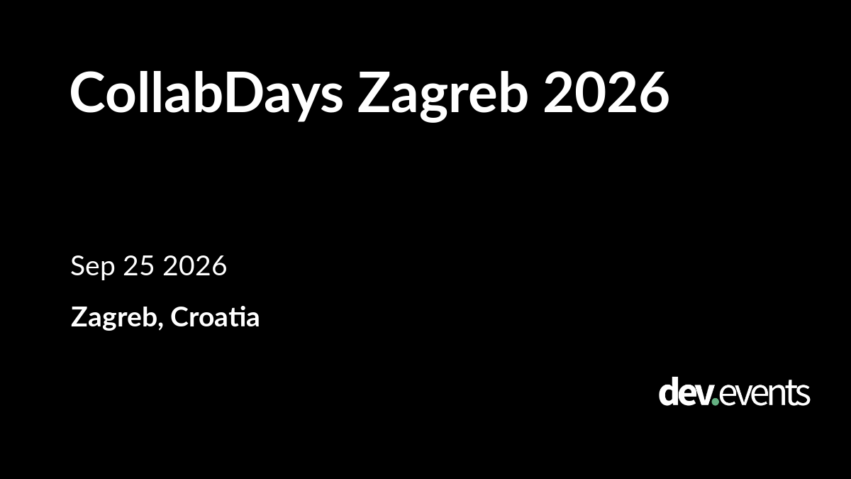 CollabDays Zagreb 2026
